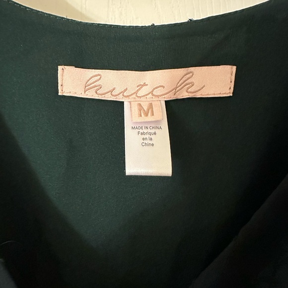 Anthropologie Hutch Forest Green Wrap Maxi Dress - Picture 3 of 4